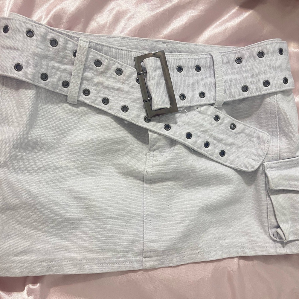 cargo mini skirt